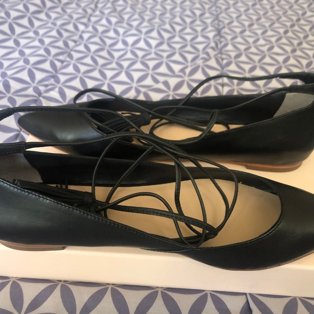 Loeffler Randall Penelope Ankle Wrap Flats